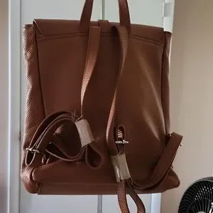 Silvano Borgatti | Bags | 33 Brown Leather Backpack Nwt  display picture 3